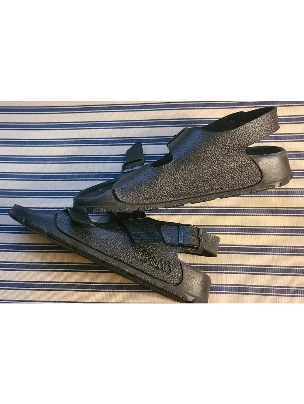 Birki's by Birkenstock Aruba Water Sandals Black Resortwear Sz W-11-11.5 M-9-9.5